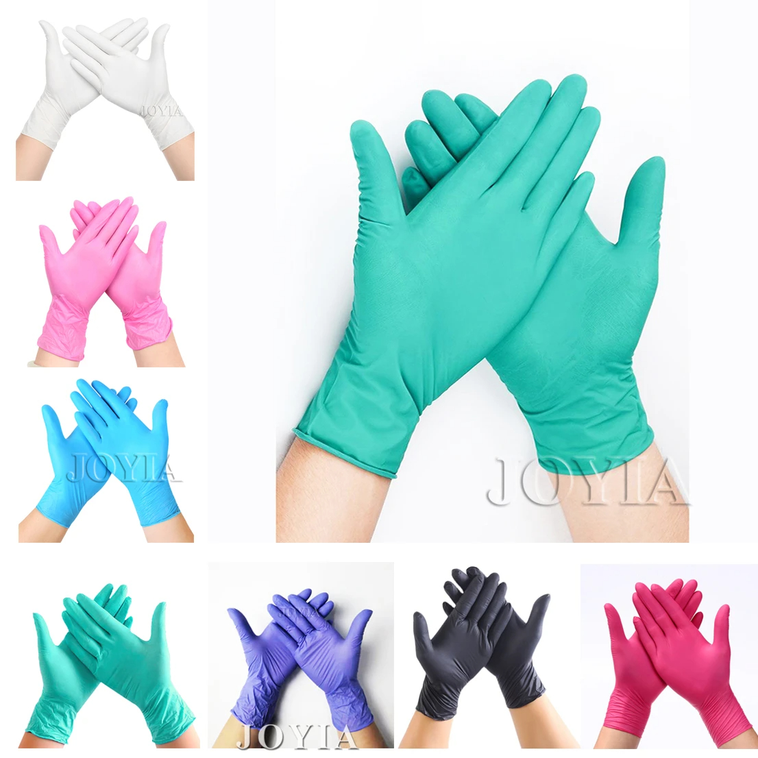 Green Disposable Gloves Pink E - огляд і ціна Exam Glove Nitrile