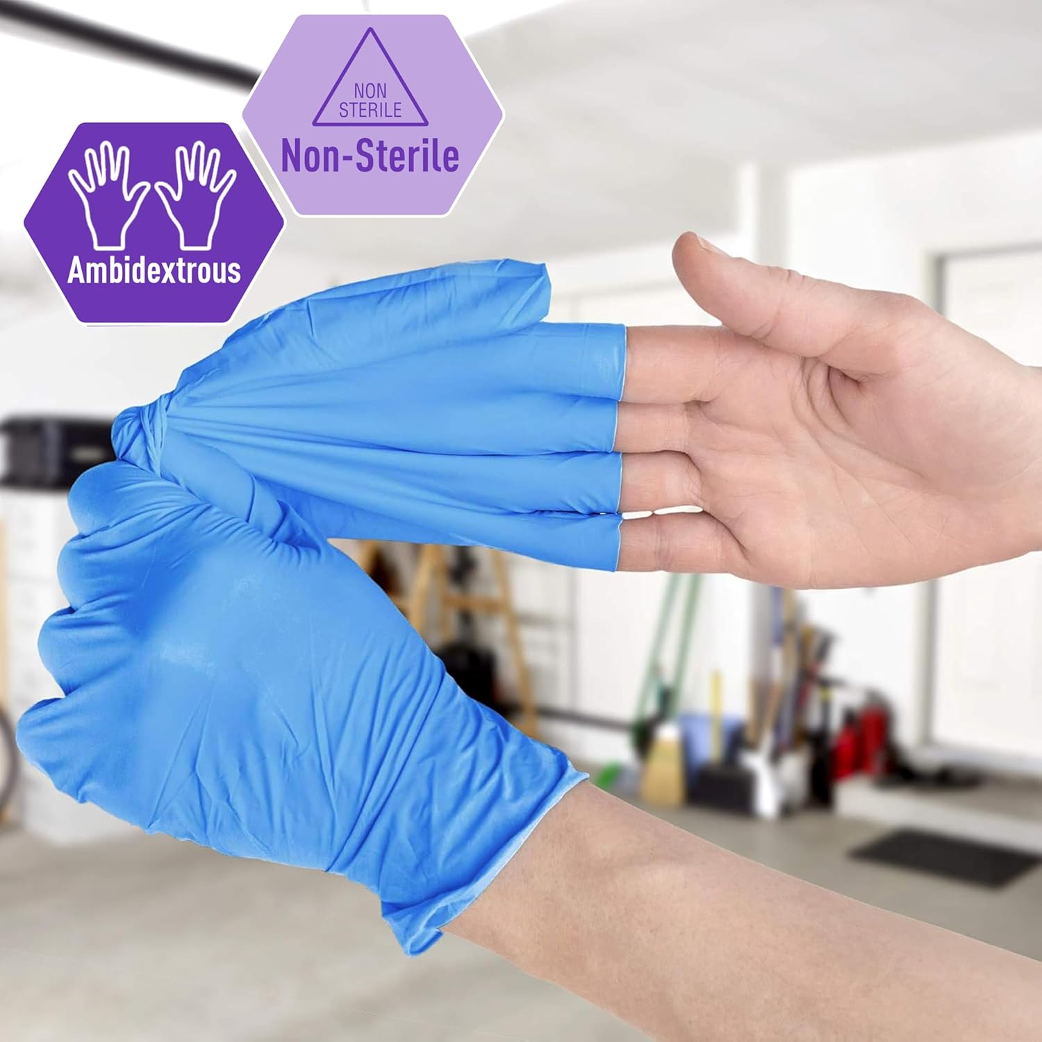 Nitrile/Vinyl Blend Exam Glove - огляд і ціна Latex Disposable Glove
