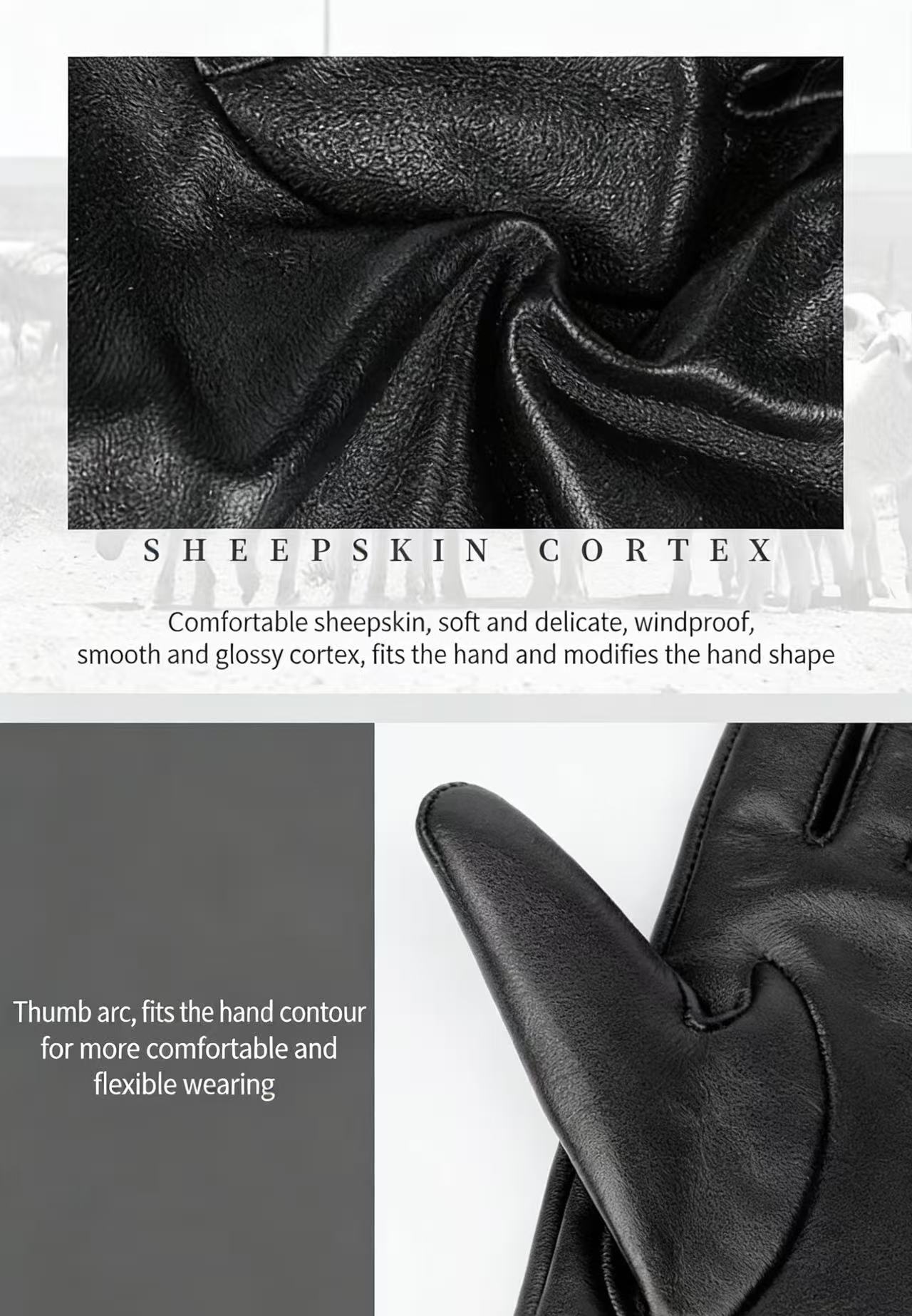 Women's Fashionable Winter She - огляд і ціна Wool Glove Lined