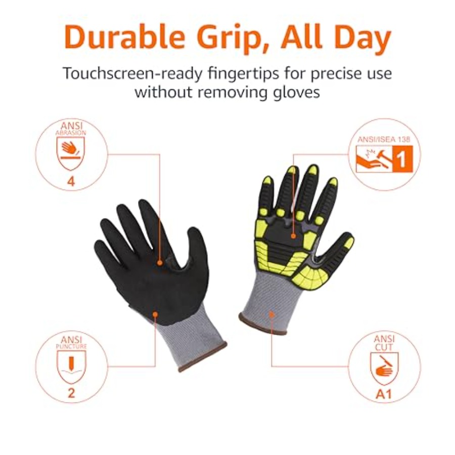 Safety work gloves for industr - огляд і ціна Work Glove Impact
