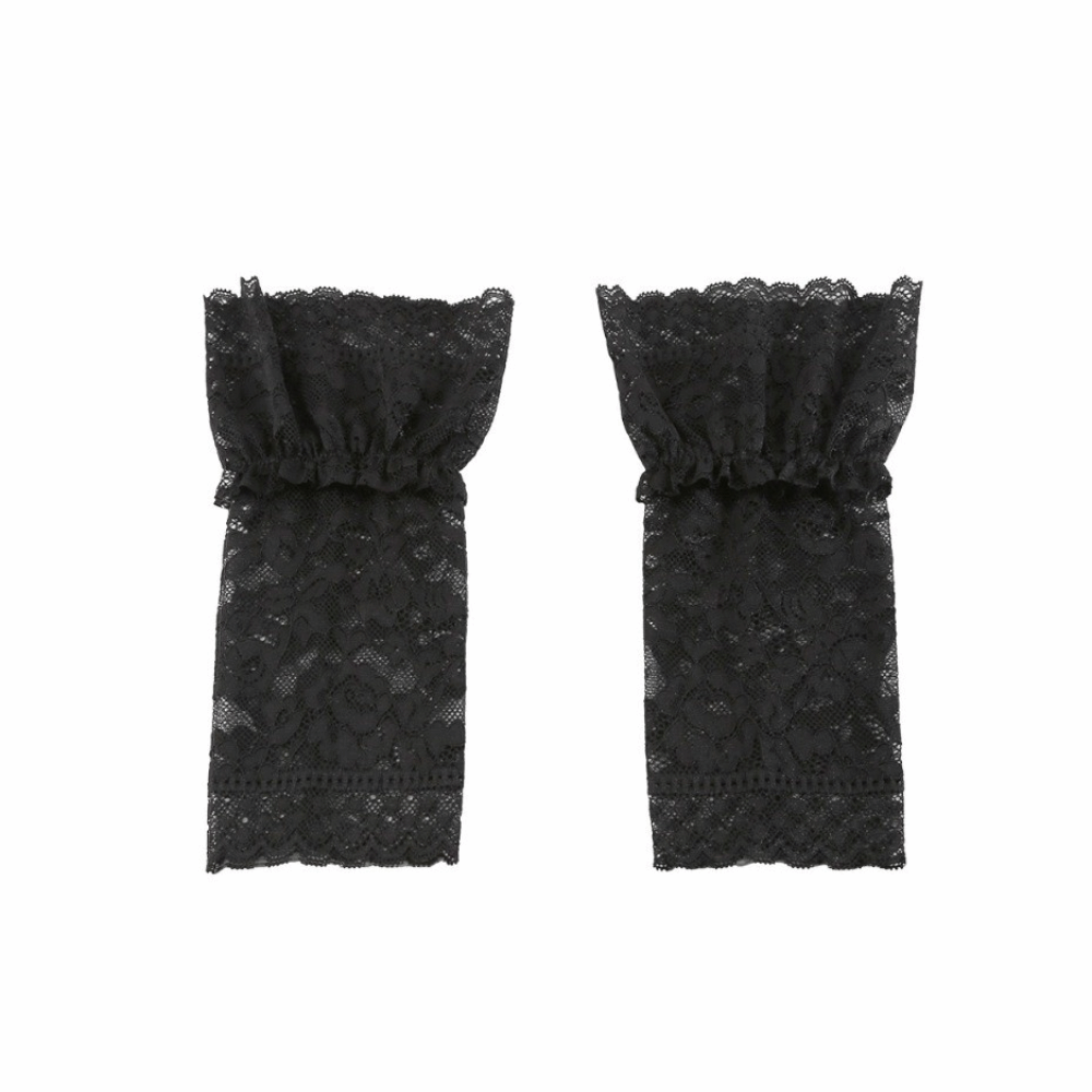 Lace Ruffles Pleated Detachabl - огляд і ціна Fingerless Glove Knit