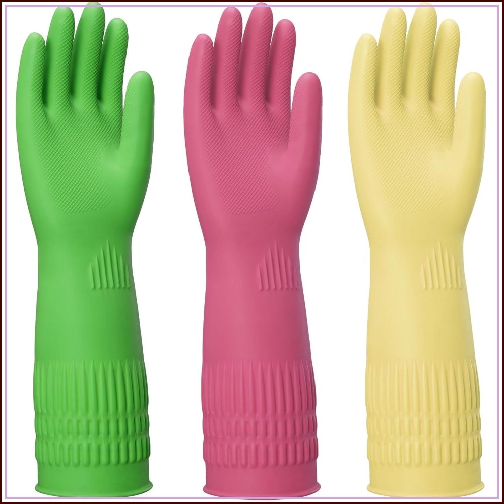 15-Inch Reusable Rubber Gloves - огляд і ціна Rubber Glove Cleaning