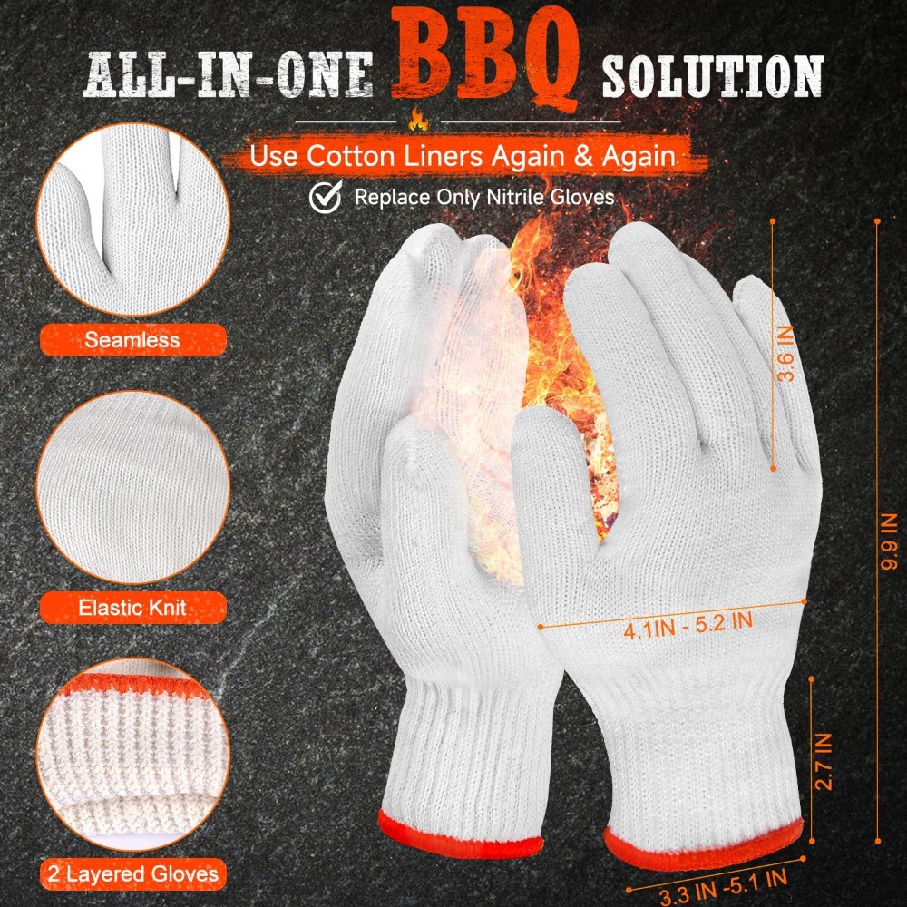 BBQ Gloves 50 Disposable Nitri - огляд і ціна Latex Disposable Glove