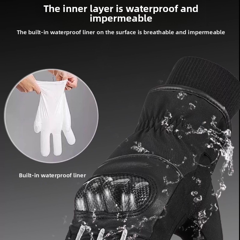 Winter Warm Motorcycle Gloves  - огляд і ціна Motorcycle Glove Knuckle