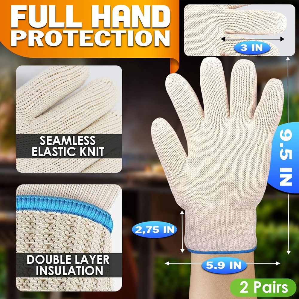 Heat-Resistant Gloves, 9.5 Len - огляд і ціна Heat Resistant Glove