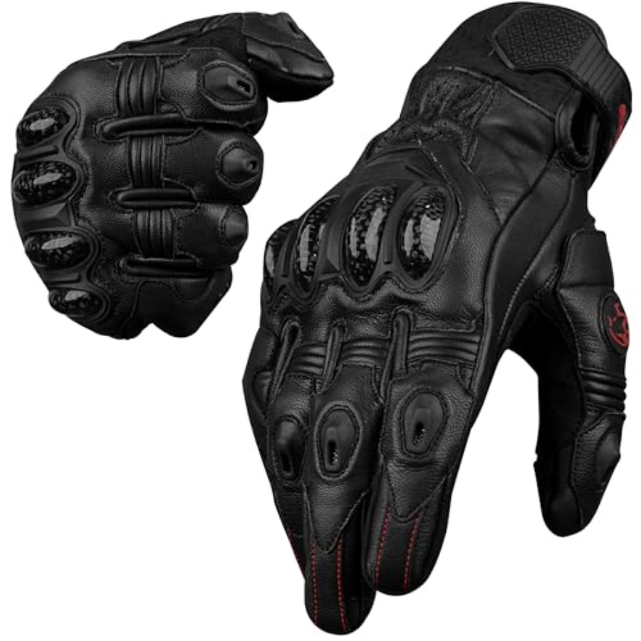 Leather Motorcycle Gloves for  - огляд і ціна Motorcycle Glove Knuckle