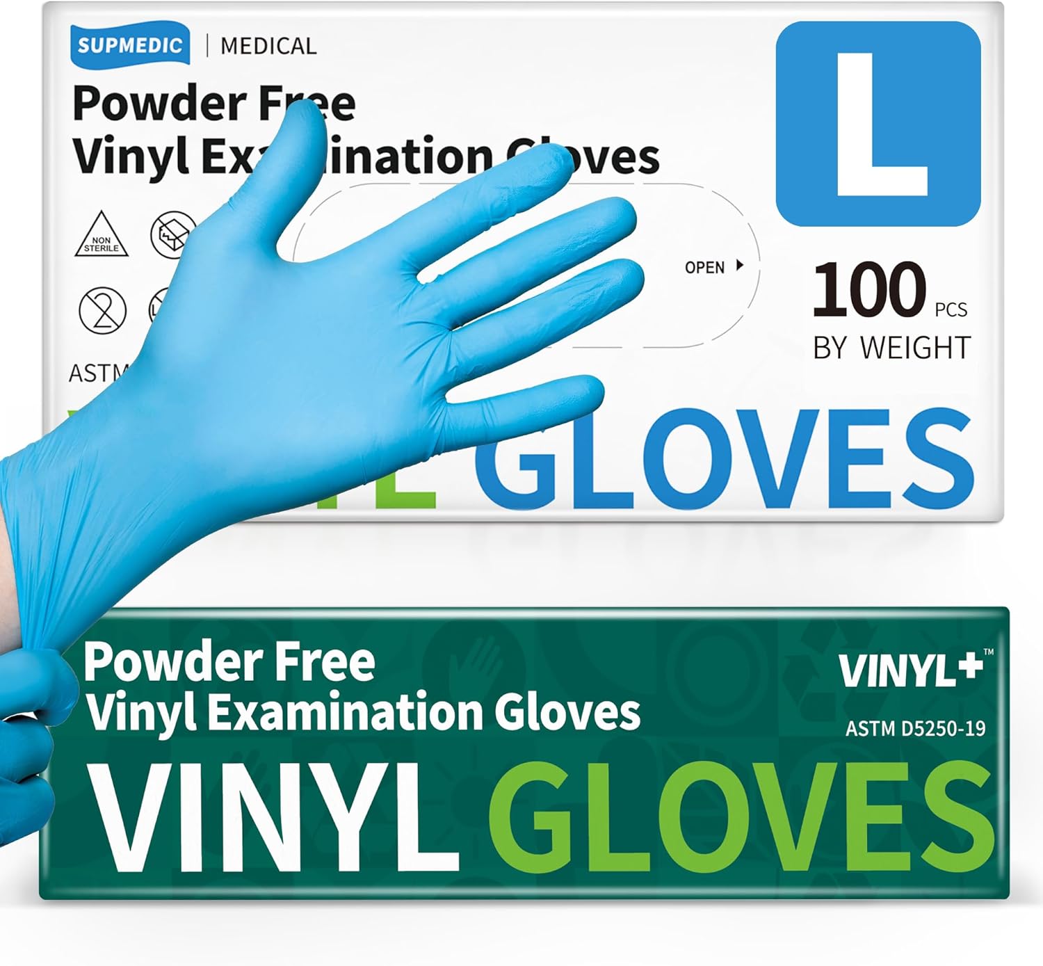 Disposable Vinyl Exam Gloves,  - огляд і ціна Latex Disposable Glove