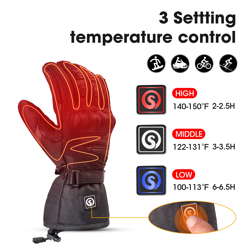 Snow Deer Winter Electric Heat - огляд і ціна Ski Glove Waterproof
