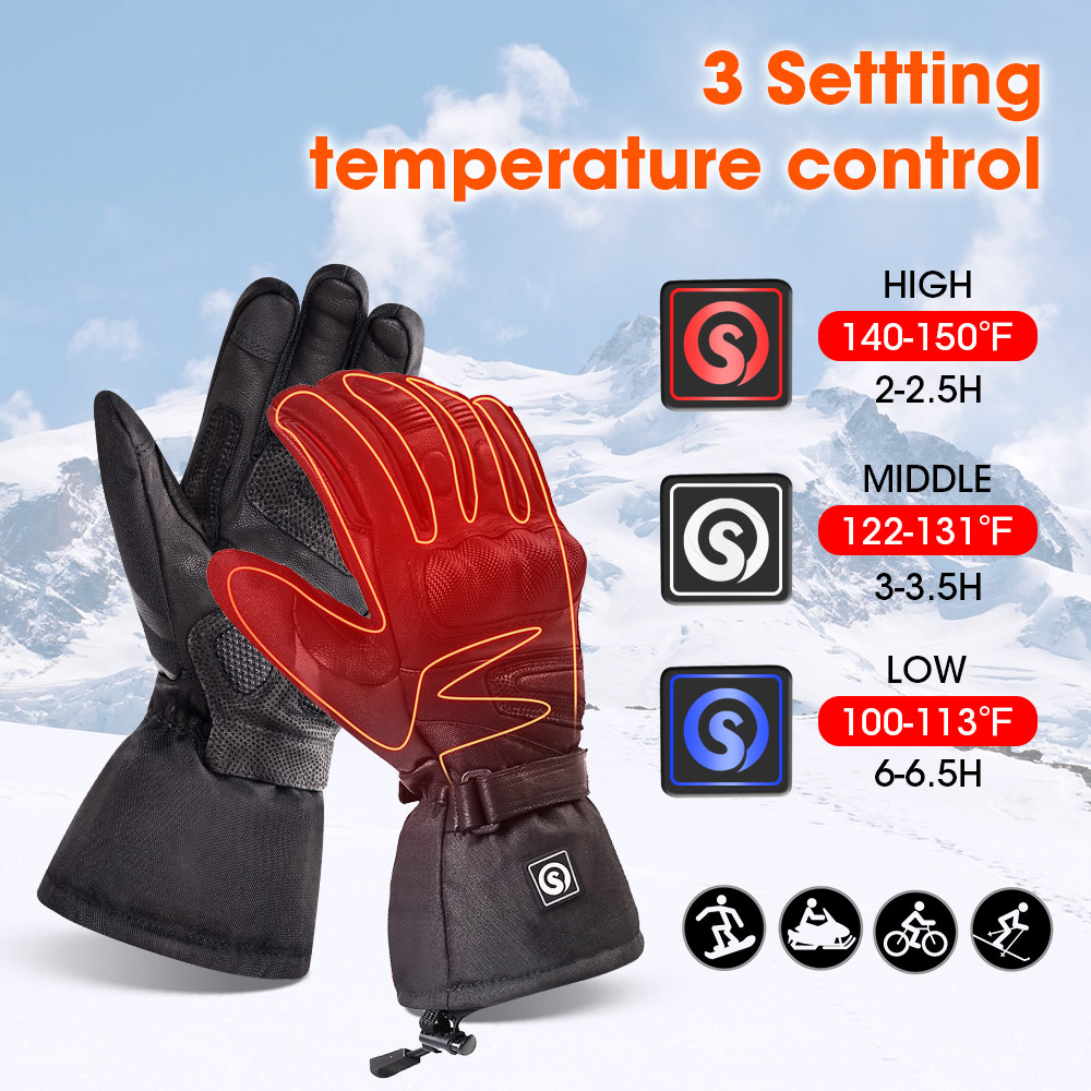 Snow Deer Winter Electric Heat - огляд і ціна Ski Glove Waterproof
