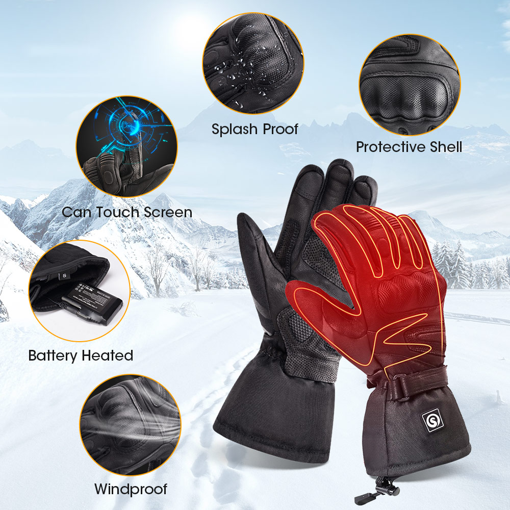 Snow Deer Winter Electric Heat - огляд і ціна Ski Glove Waterproof