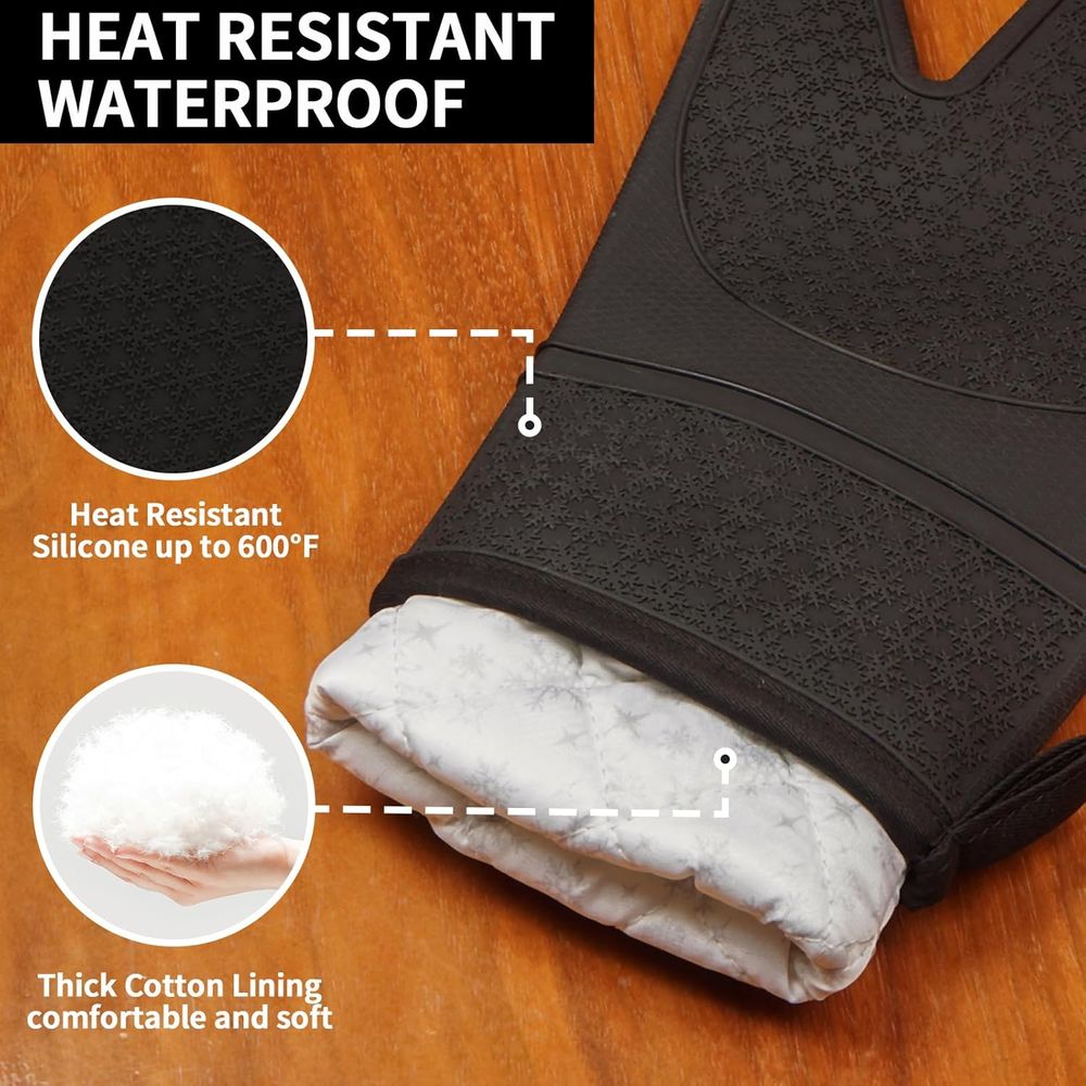 Heat Resistant Silicone Oven M - огляд і ціна Oven Mitt Silicone