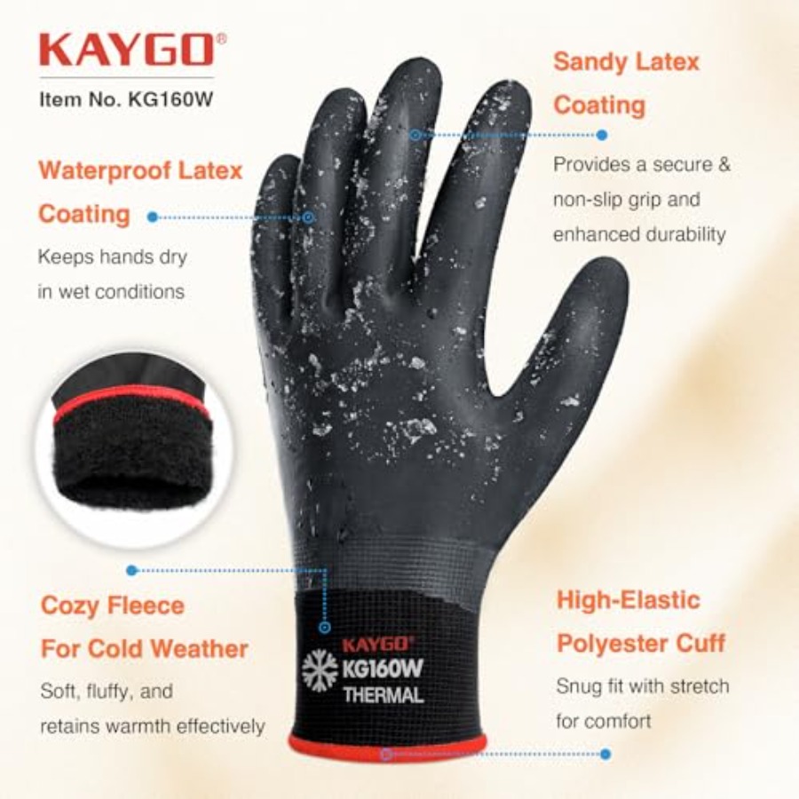 Winter Waterproof Work Gloves  - огляд і ціна Winter Glove Insulated
