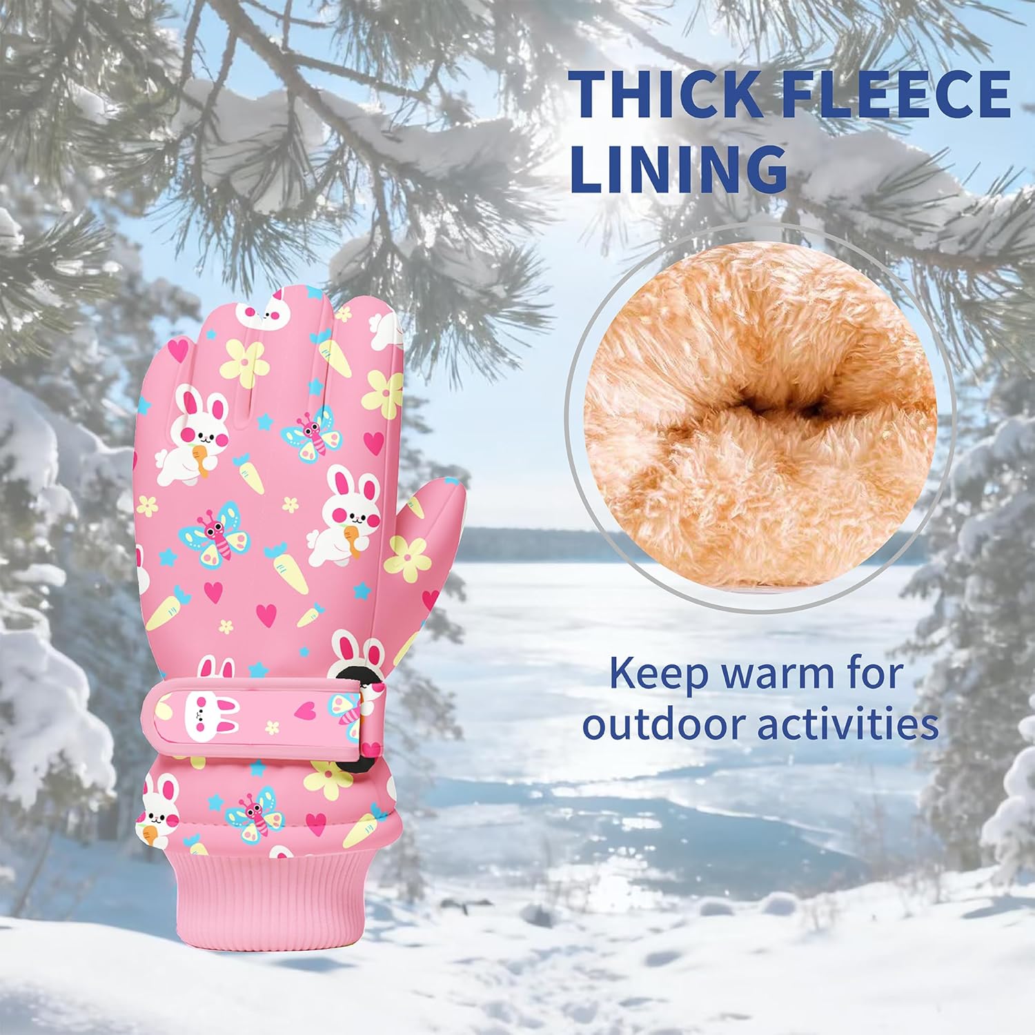 Kids Winter Snow Gloves, Water - огляд і ціна Winter Glove Insulated
