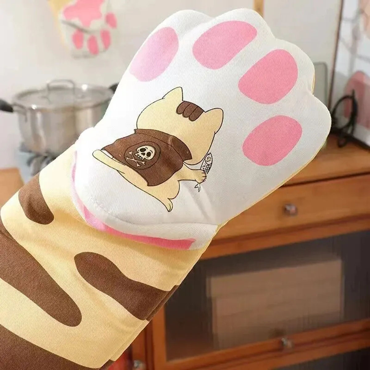 Microwave Long Cotton Gloves C - огляд і ціна Oven Mitt Silicone