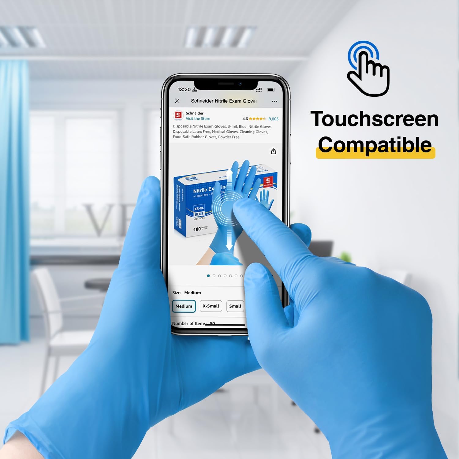 Nitrile Exam Gloves, Medical G - огляд і ціна Exam Glove Nitrile