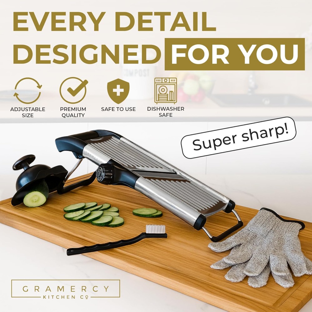 Adjustable Mandoline Food Slic - огляд і ціна Cut Resistant Glove