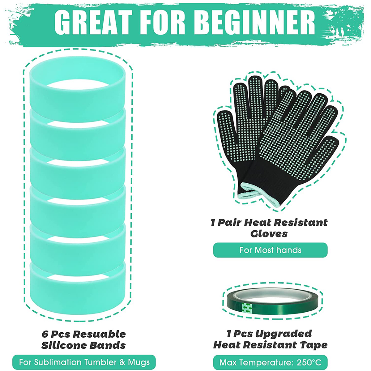 Silicone Bands Elastic Heat Re - огляд і ціна Oven Mitt Silicone