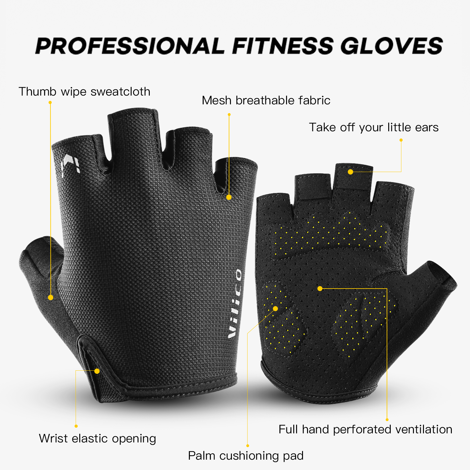 Vilico Sports Cycling Gloves H - огляд і ціна Workout Glove Gym