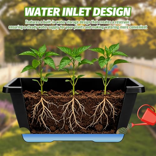7 Black 17-Inch Rectangular Pl - огляд і ціна Gardening Glove Waterproof