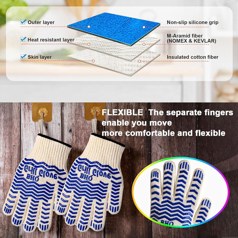 Heat Resistant Oven Gloves - B - огляд і ціна Heat Resistant Glove