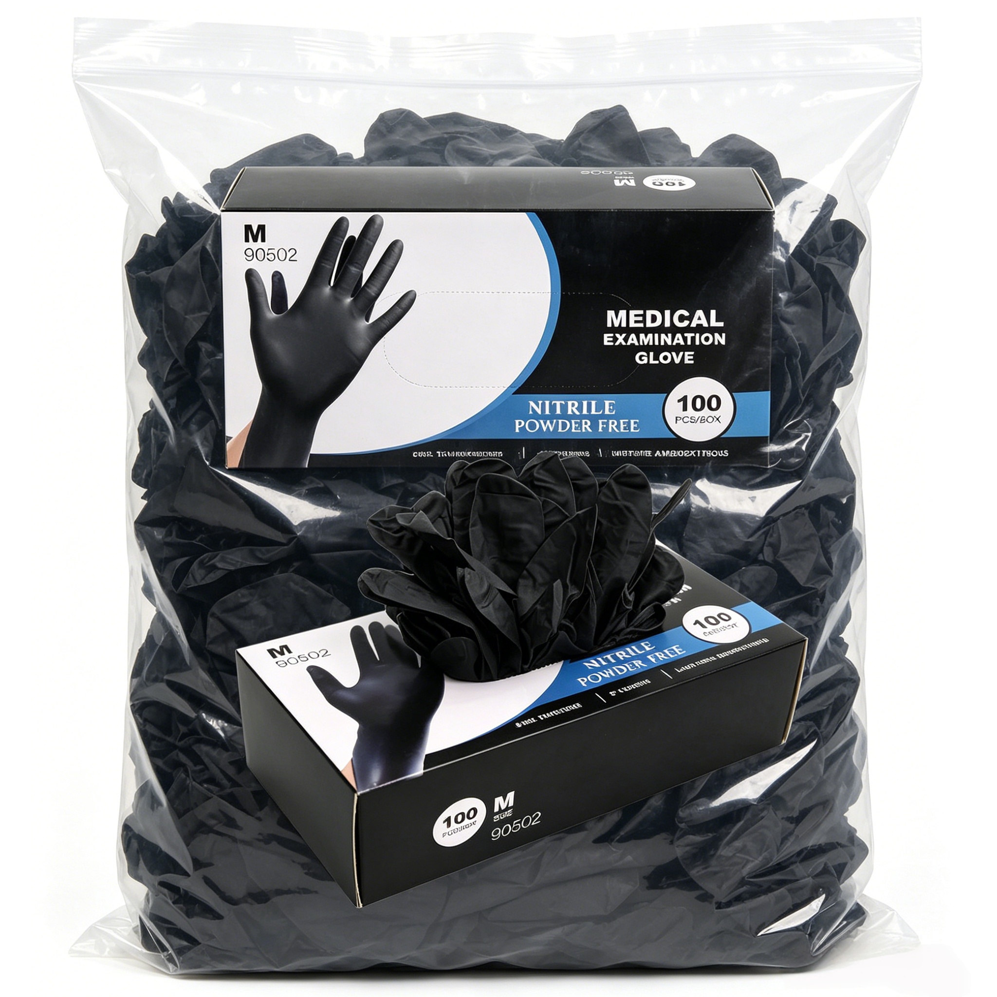 Black Nitrile Gloves Disposabl - огляд і ціна Nitrile Mechanic Glove