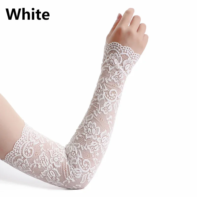 Summer Sunscreen Lace Arm Slee - огляд і ціна Fingerless Glove Knit