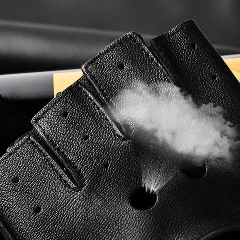 Leather Gloves Men's Half Fing - огляд і ціна Leather Driving Glove
