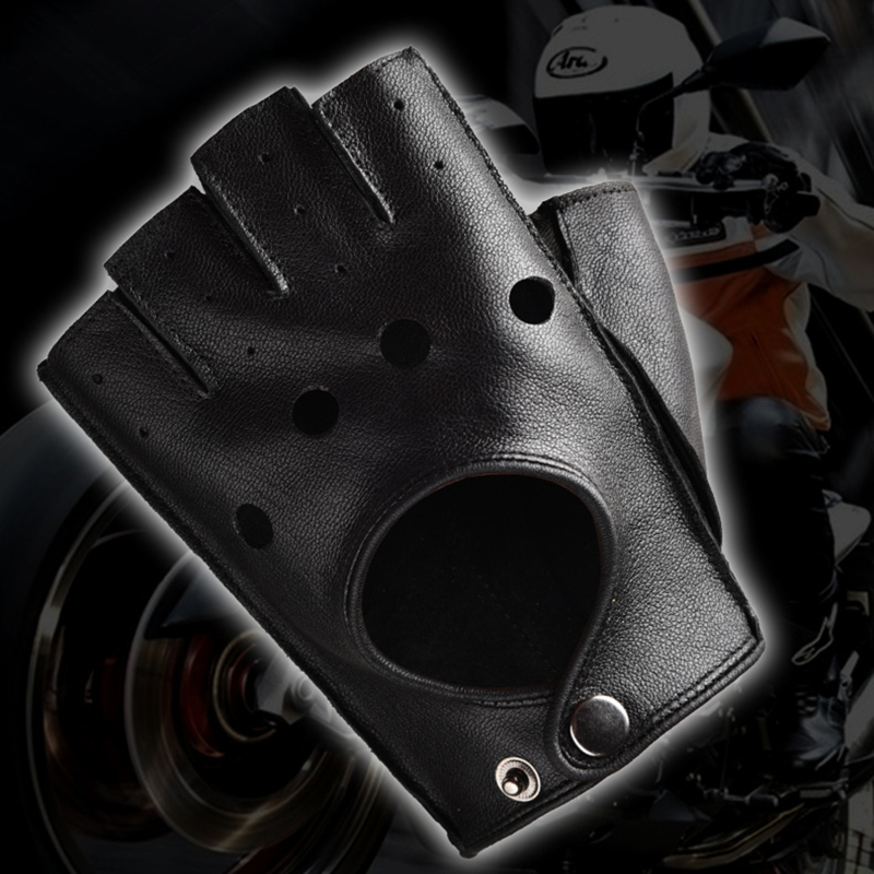 Leather Gloves Men's Half Fing - огляд і ціна Leather Driving Glove