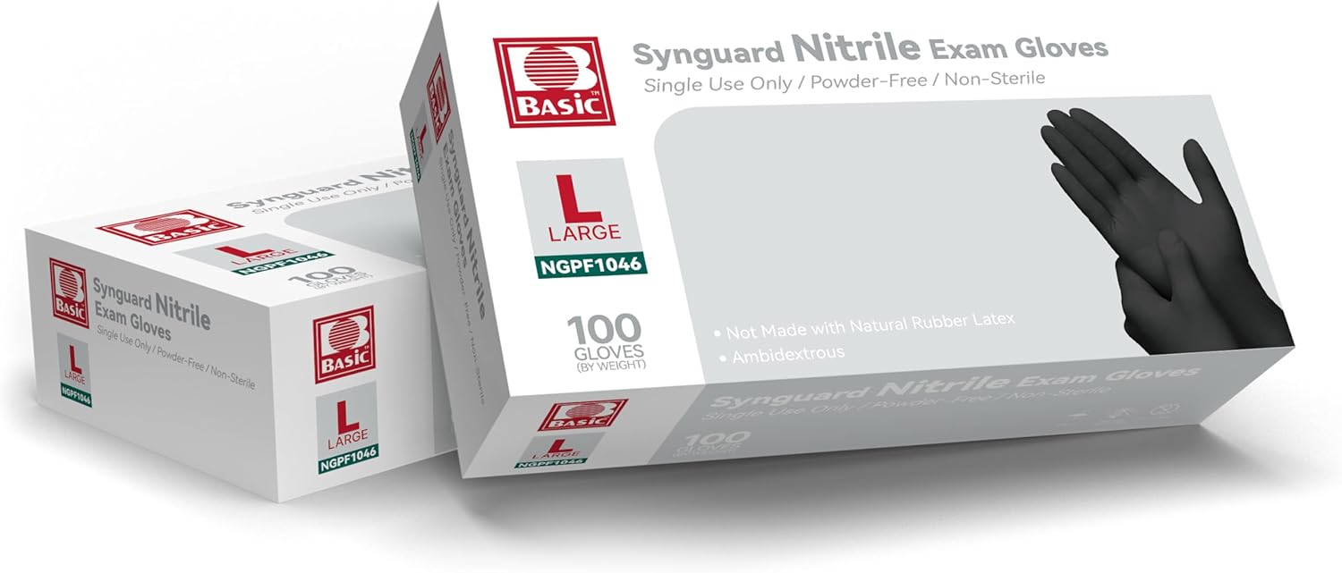 Large Black Nitrile Exam Glove - огляд і ціна Exam Glove Nitrile