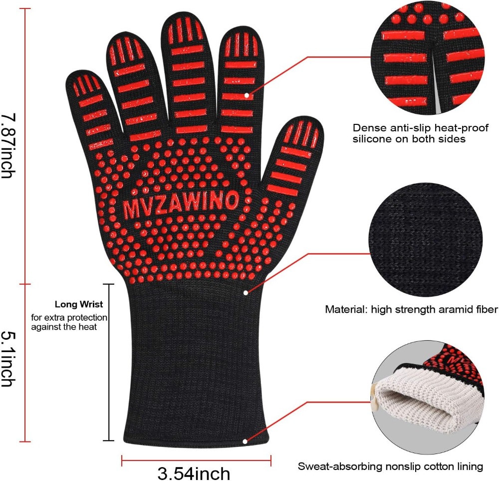 1472°F Extreme Heat Resistant  - огляд і ціна Oven Mitt Silicone