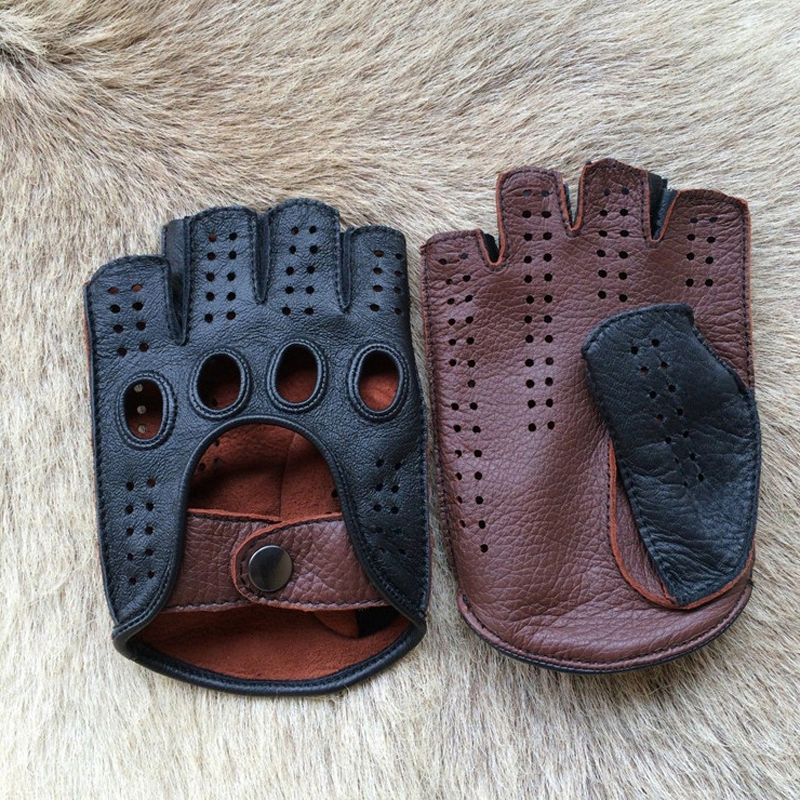 Retro Half Finger Goat Leather - огляд і ціна Leather Driving Glove