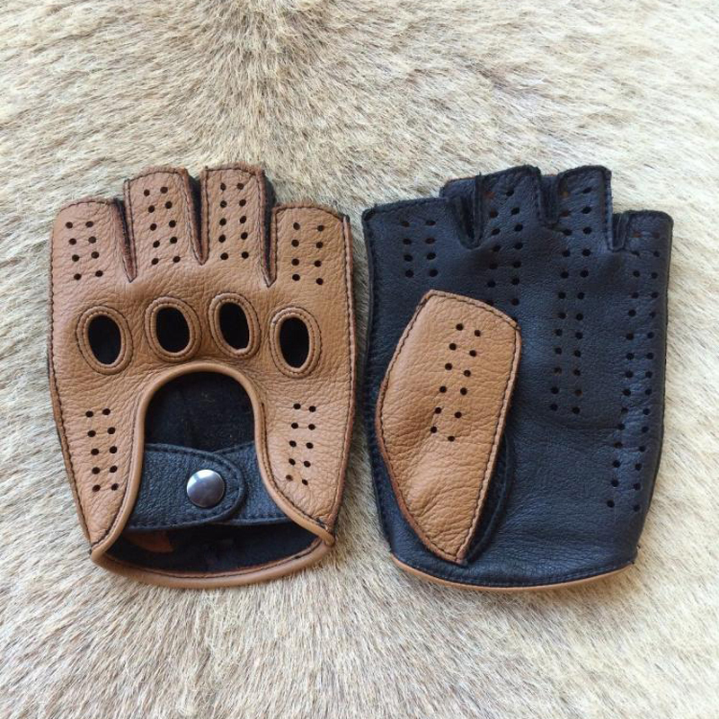 Retro Half Finger Goat Leather - огляд і ціна Leather Driving Glove