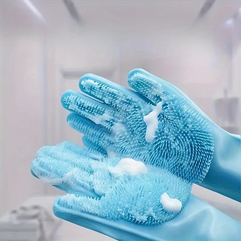 Pet Bathing & Massage Silicone - огляд і ціна Rubber Glove Cleaning