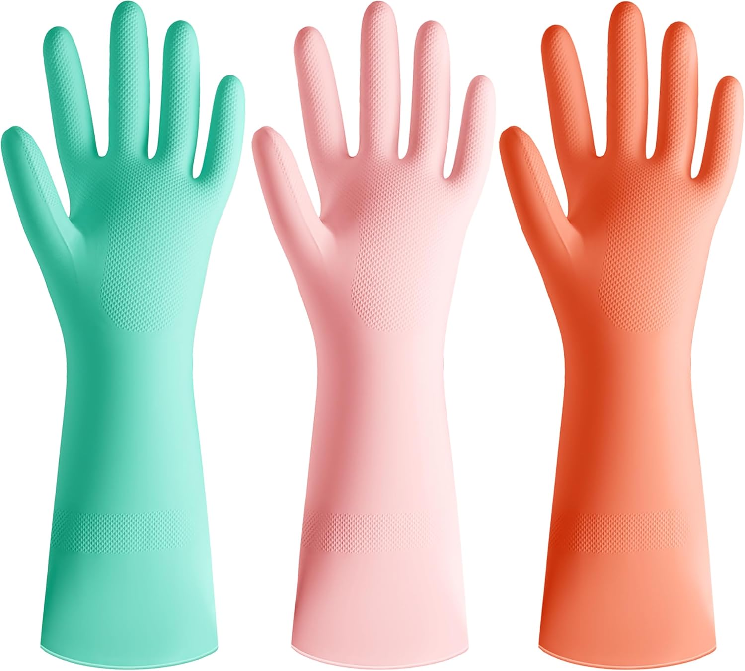 3 Pairs Colorful Rubber Dishwa - огляд і ціна Rubber Glove Cleaning