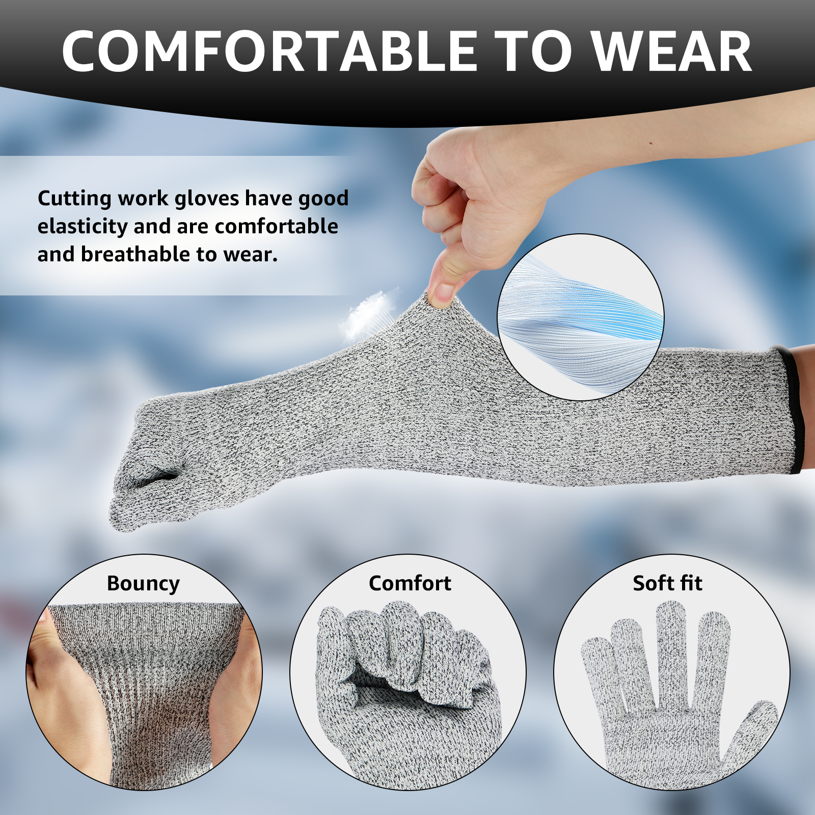 Breathable HPPE Cut Resistant  - огляд і ціна Cut Resistant Glove