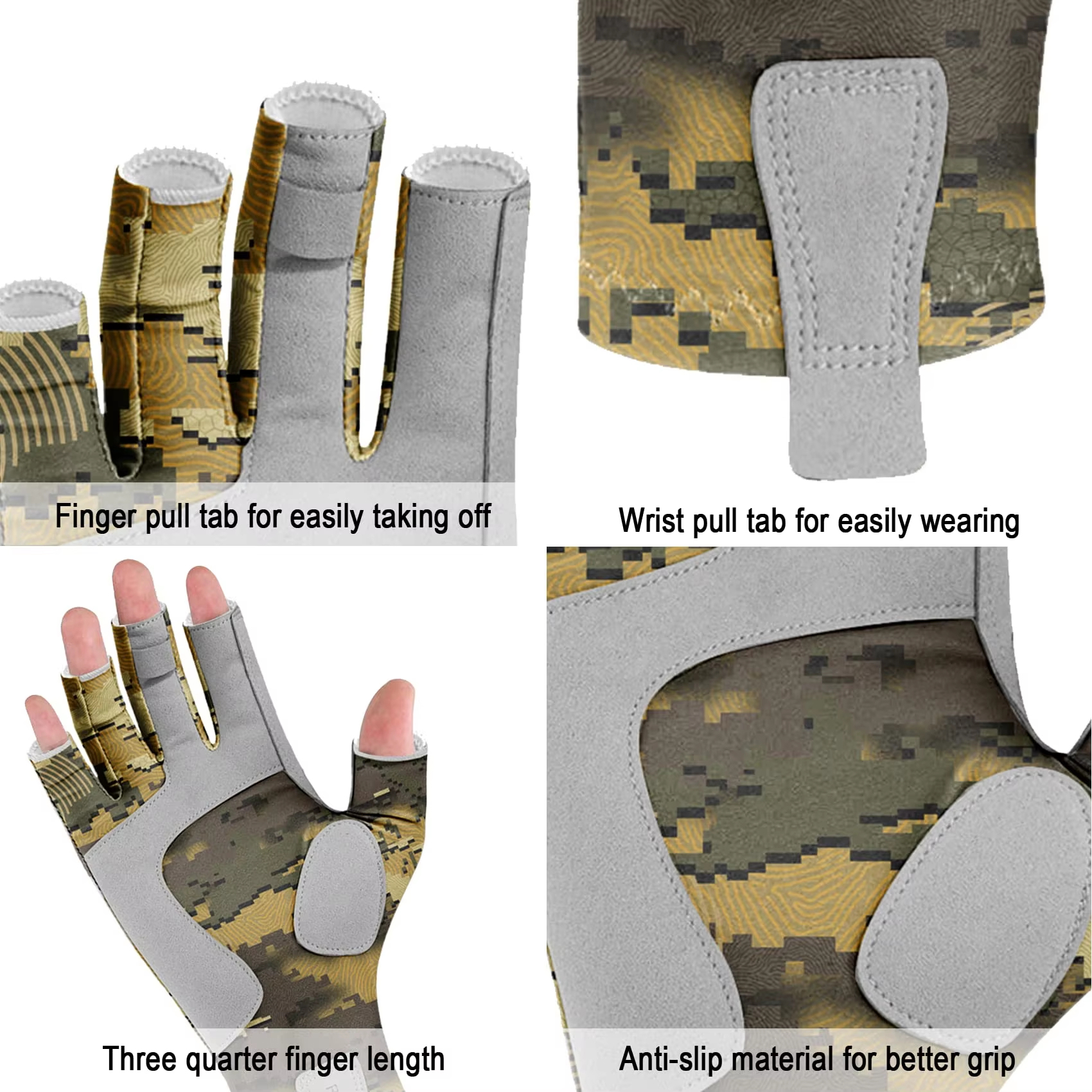 Riverruns Fingerless Fishing G - огляд і ціна Cycling Glove Padded