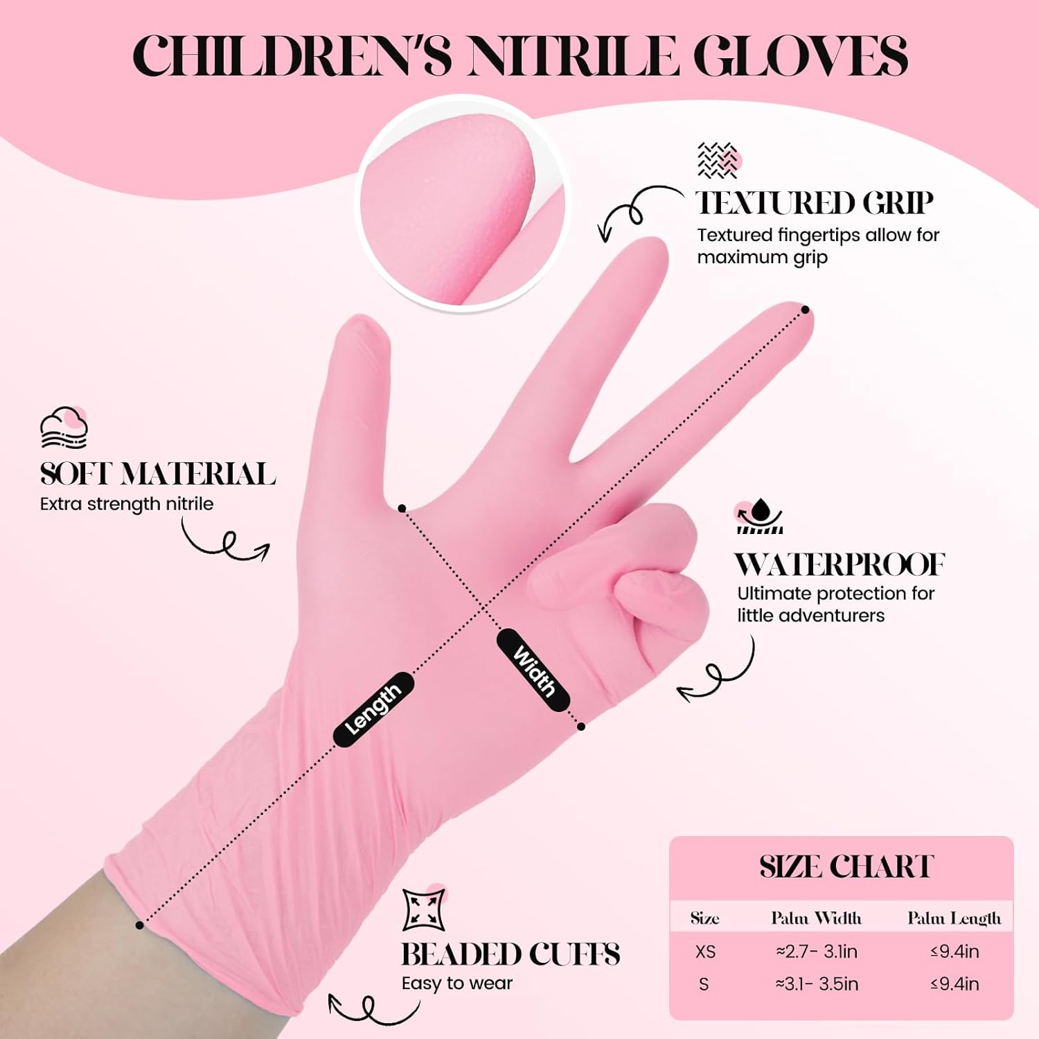 Kids Disposable Gloves for 3-8 - огляд і ціна Latex Disposable Glove