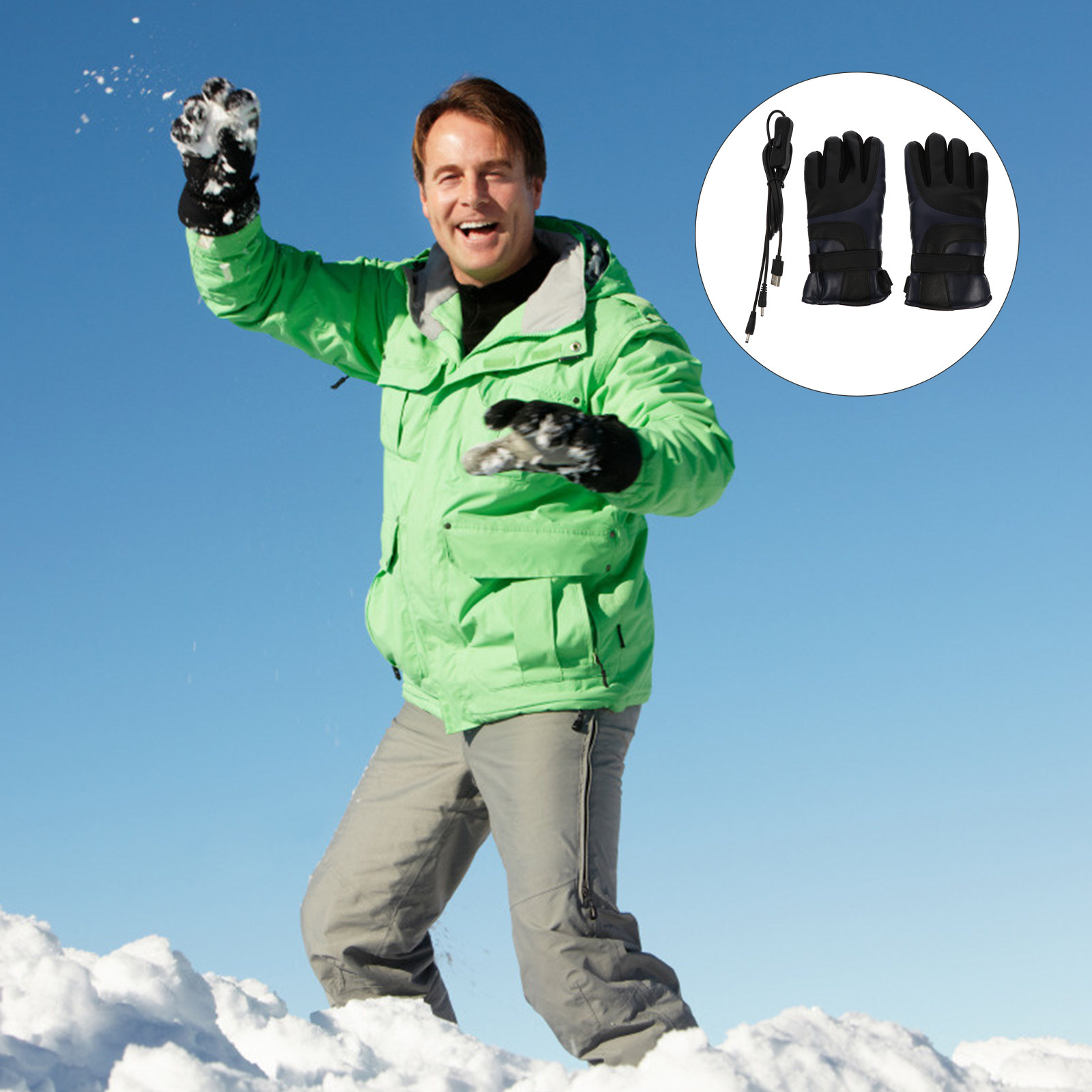 1Pair USB Electric Heated Glov - огляд і ціна Winter Glove Insulated