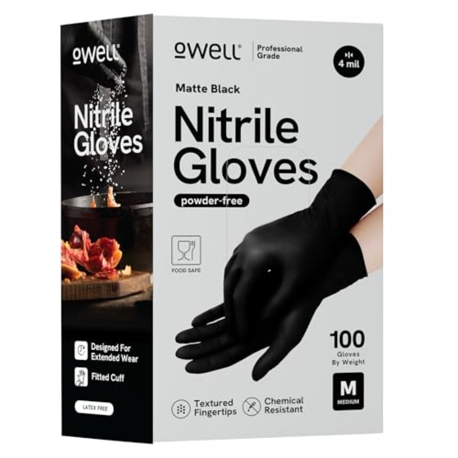 ® Black Nitrile Gloves - 4 Mil - огляд і ціна Exam Glove Nitrile