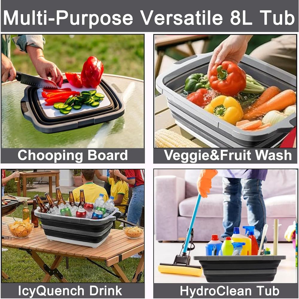 Portable 8L BBQ Prep Tub with  - огляд і ціна Heat Resistant Glove