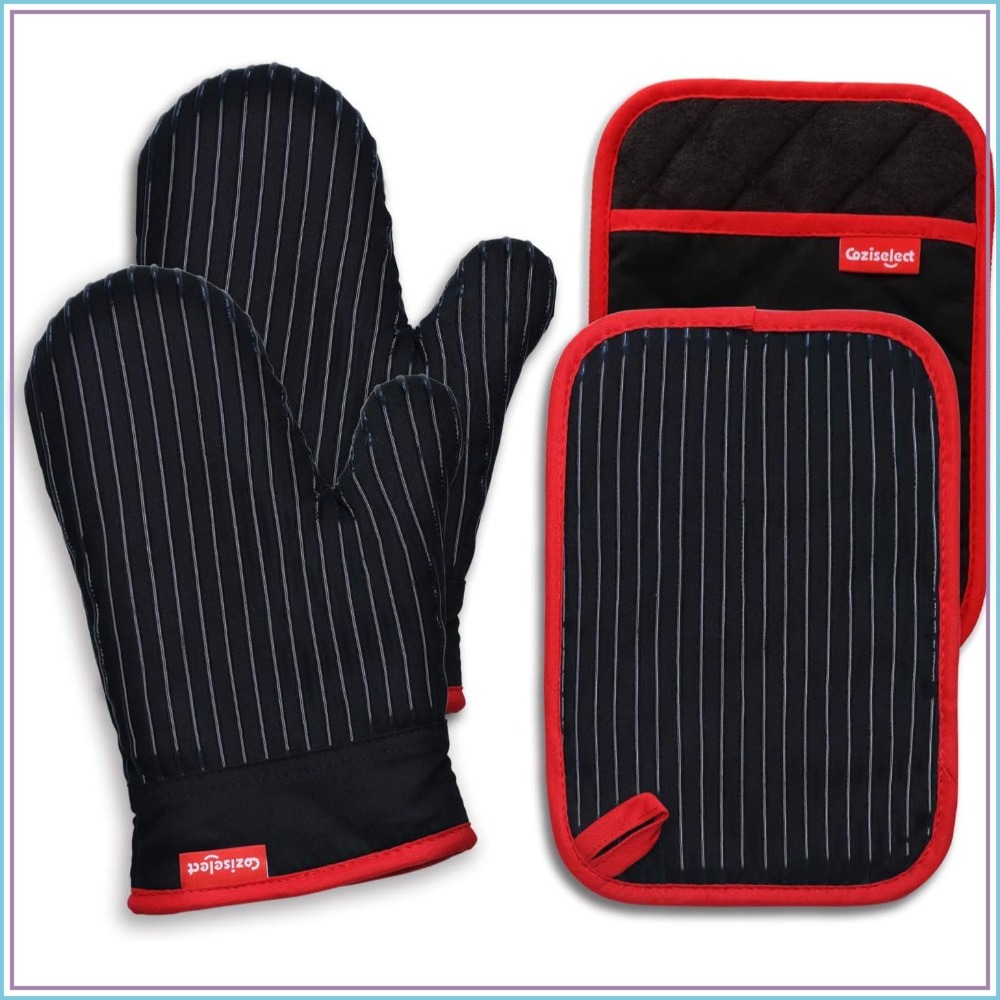 Heat Resistant Oven Mitts and  - огляд і ціна Oven Mitt Silicone