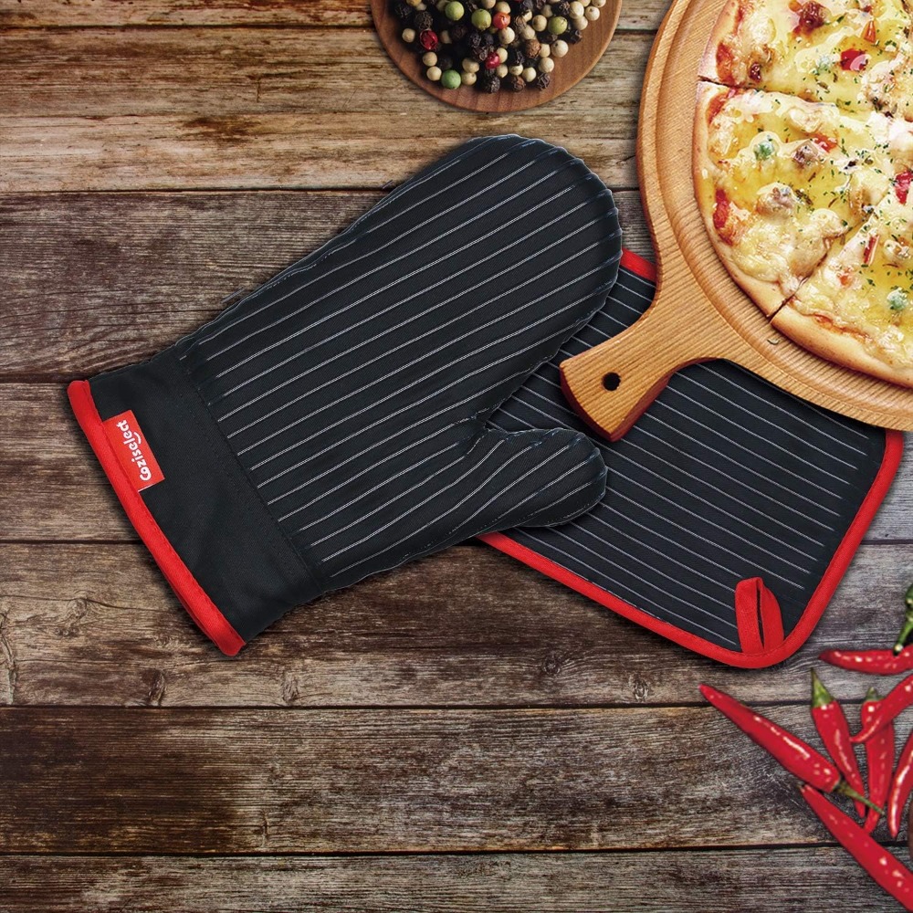 Heat Resistant Oven Mitts and  - огляд і ціна Oven Mitt Silicone