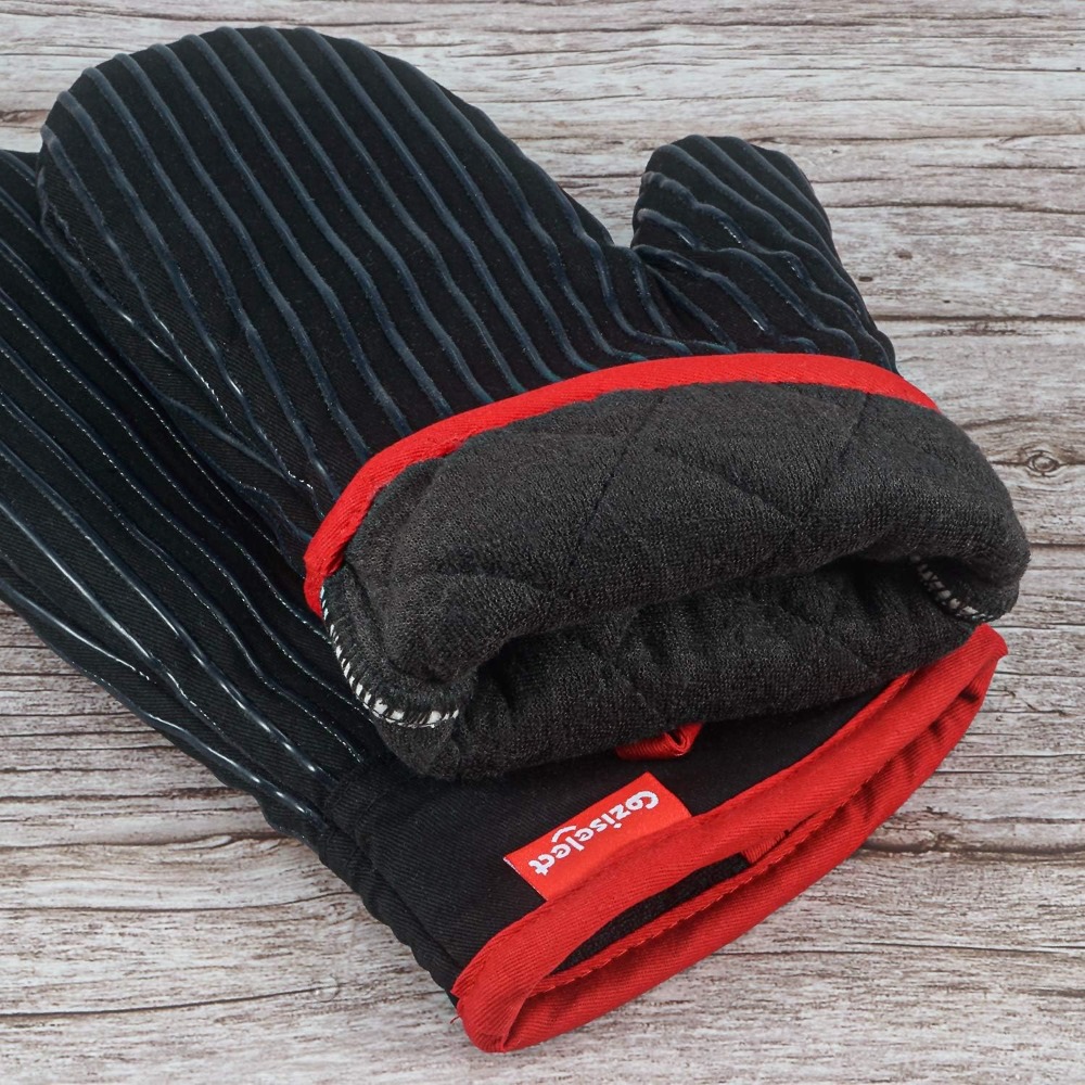 Heat Resistant Oven Mitts and  - огляд і ціна Oven Mitt Silicone