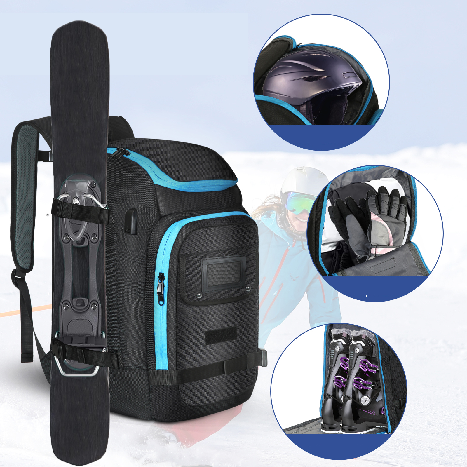 Ski Boots Bag Outdoor Skiing C - огляд і ціна Ski Glove Waterproof